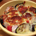 ちいさんぽ0422's cooksnap of when they made 重ねてとろけるトマトとナスのチーズ焼き.