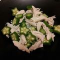 チャキちゃん's cooksnap of when they made 簡単！低カロリー！ささみとオクラのサラダ.