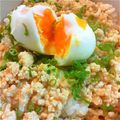 BYU's cooksnap of when they made 鶏そぼろ丼.