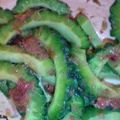 新妻あや's cooksnap of when they made ゴーヤの梅おかか和え.