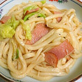 erinco23's cooksnap of when they made 激ウマ！我が家のマヨ焼きうどん！.