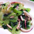 りまっま's cooksnap of when they made ゆず胡椒でさっぱり頂く☆イカと青梗菜炒め.