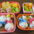 Kiyotai's cooksnap of when they made 簡単！キャラ弁おにぎりほっぺちゃん.