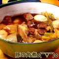 いりぼー's cooksnap of when they made 梅シロップとルクルーゼ♪やわやわ豚の角煮.
