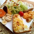 ルリナ's cooksnap of when they made クリームチーズと林檎のトースト.