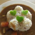 みっくママ's cooksnap of when they made ✿ペットボトルの底で花デコカレー✿.