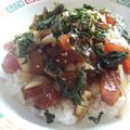 ホワイトフレンド's cooksnap of when they made 寿司屋の☆まかない♪マグロの漬け丼.