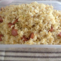 emi★chiro's cooksnap of when they made 簡単■ウィンナーと卵の炒飯■.