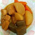 はっぴーにゃんこ's cooksnap of when they made 豚バラブロックと大根のやわらか煮♬.
