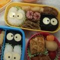 ｲｼｼ's cooksnap of when they made キャラ弁☆小トトロとまっくろくろすけ.