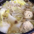 アントニオいのしし's cooksnap of when they made 鶏つくね鍋…☆☆☆.
