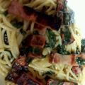 twinkleeee's cooksnap of when they made バジル＆ベーコンマヨパスタ.