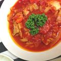 ココア1031's cooksnap of when they made 5分で作る！！白菜と鶏肉のトマト煮込み.
