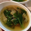 ずかっちゃ's cooksnap of when they made 即席☆簡単！ザーサイとほうれん草のスープ.