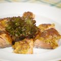 あきやん_119's cooksnap of when they made 鮭の幽庵風♪クリチ卵黄ソース焼き☆.