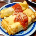 らっしー♪'s cooksnap of when they made ほうれん草と鶏肉のクレープ焼き.