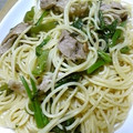 450μmの天体観測's cooksnap of when they made ほうれん草とぶた肉のペペロン.