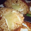 junemakeup's cooksnap of when they made ライスコロッケのミートソース添え♪.