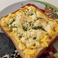 さく＊ママ's cooksnap of when they made 簡単朝ごはん♡ エッグトースト.