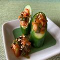ビートルズ食堂's cooksnap of when they made うちの味☆大葉香る♪胡瓜のキムチのせ♪.