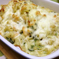 ぐーたらレシピ研究所's cooksnap of when they made えびとサクサクじゃが芋とほうれん草のグラタン.