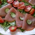 かずももゆい's cooksnap of when they made 簡単☆生野菜ミックスで☆生ハムサラダ.