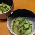 遥☆海's cooksnap of when they made キュウリとジャコのめんつゆ炒め.