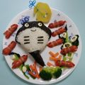 puniＫ's cooksnap of when they made パチンコ★ＣＲ海物語「魚群」キャラ弁.