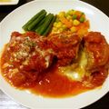 shinrimyu's cooksnap of when they made トマト煮込みのチーズinハンバーグ.