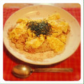 だしまきたまご。's cooksnap of when they made 納豆とたらこの和風オムライス☆.