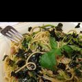 ももんご堂's cooksnap of when they made 簡単♪シーチキンと三つ葉の和風パスタ.