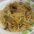 まりたま's cooksnap of when they made しめじと長葱の和風パスタ・バター醤油味.