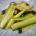 tamamiya55's cooksnap of when they made きゅうりとえのきの海苔和え.