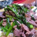 ユーロン's cooksnap of when they made シンプルでおいしい♪豚にら炒め.