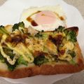 もうらん's cooksnap of when they made ブロッコリーのミルキーカレートースト.