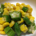 なんぴぃ★'s cooksnap of when they made オクラとコーンのバターしょうゆ炒め.