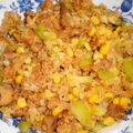 toshiebaba's cooksnap of when they made コーンたっぷり！パラパラ炒飯♪.
