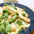 よし亭's cooksnap of when they made 南関あげ と ほうれん草の卵とじ.