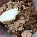 joy09's cooksnap of when they made 一人ご飯♪納豆と鮭フレークで塩バター丼.