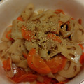 ☆milch☆'s cooksnap of when they made レンジで簡単！蓮根と人参のきんぴら.