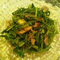 kazusa333's cooksnap of when they made 空心菜と豚肉の炒め物.