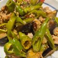 GABUちゃん's cooksnap of when they made 万願寺唐辛子と茄子と豚バラの甘辛味噌炒め.