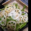 かこみー's cooksnap of when they made 水菜と蓮根のさっぱりサラダ～レモン風味.