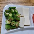 ポニーリボン's cooksnap of when they made 夏の簡単副菜☆オクラの美味しい食べ方1位.