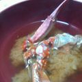 プゥたﾝCHU's cooksnap of when they made 蟹のみそ汁.