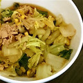ガチャピン0321's cooksnap of when they made ☆簡単☆白菜とツナの炒め煮（行程写真有）.