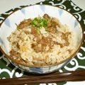 ちー（・＿・）'s cooksnap of when they made 生姜たっぷり♪牛ごぼうご飯☆.