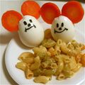 RyuRieらぶ's cooksnap of when they made ハロウィンに！ゆでたまごミッキー.