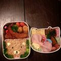 リキヒロ's cooksnap of when they made キャラ弁＊くまごはん❤︎.