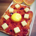 mflank's cooksnap of when they made 卵on♡簡単ピザトースト.
